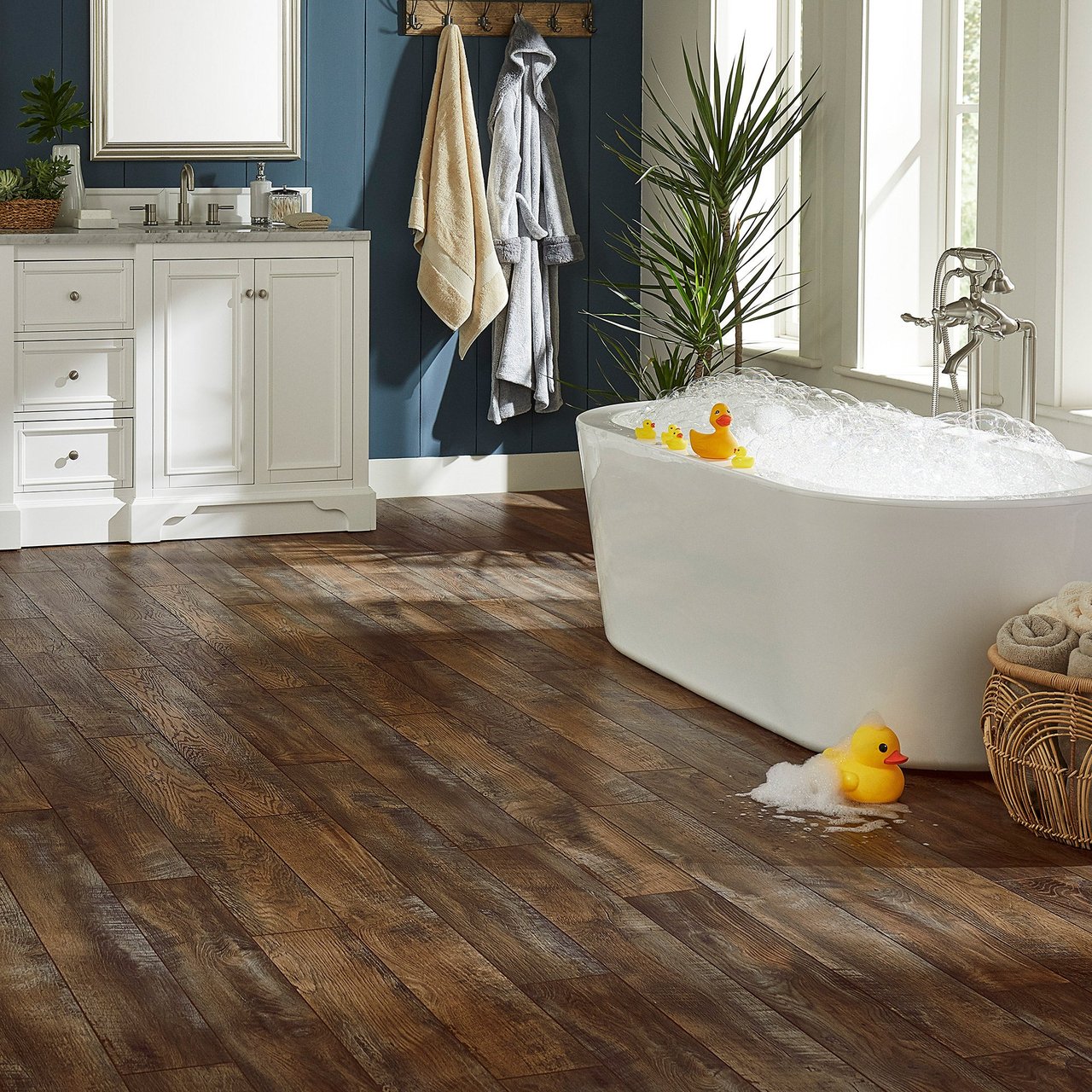 Mohawk Home Woodmill Oak Waterproof Laminate Flooring - Image 1
