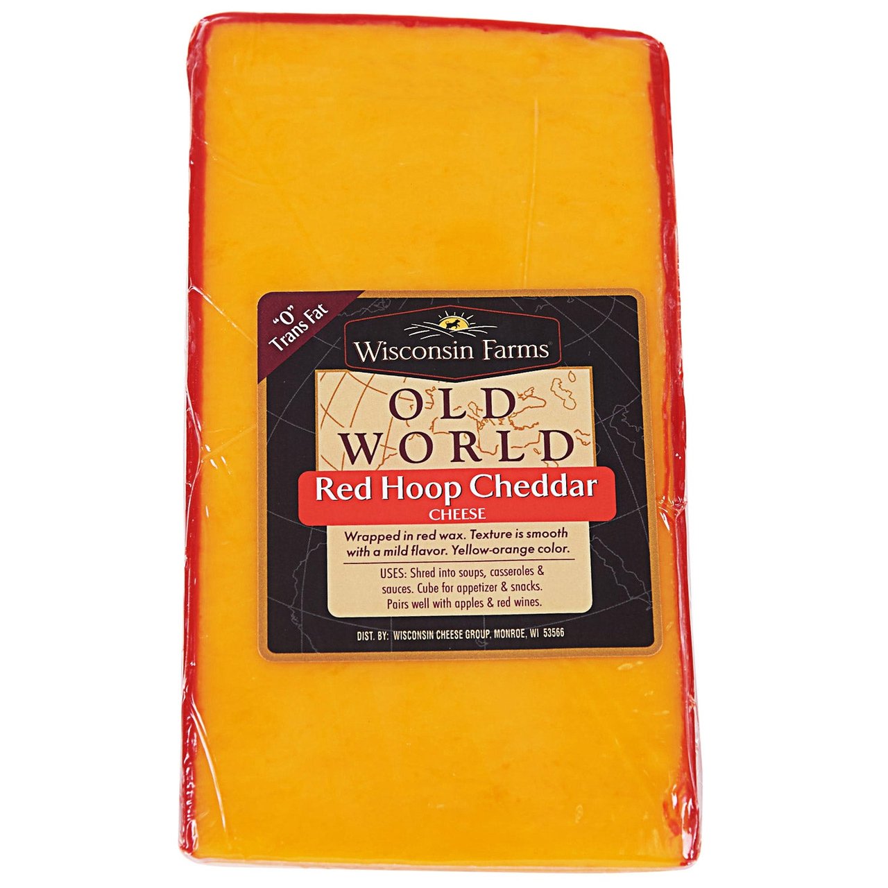 Wisconsin Farms Red Wax Hoop Cheddar Price Per Pound - Image 1
