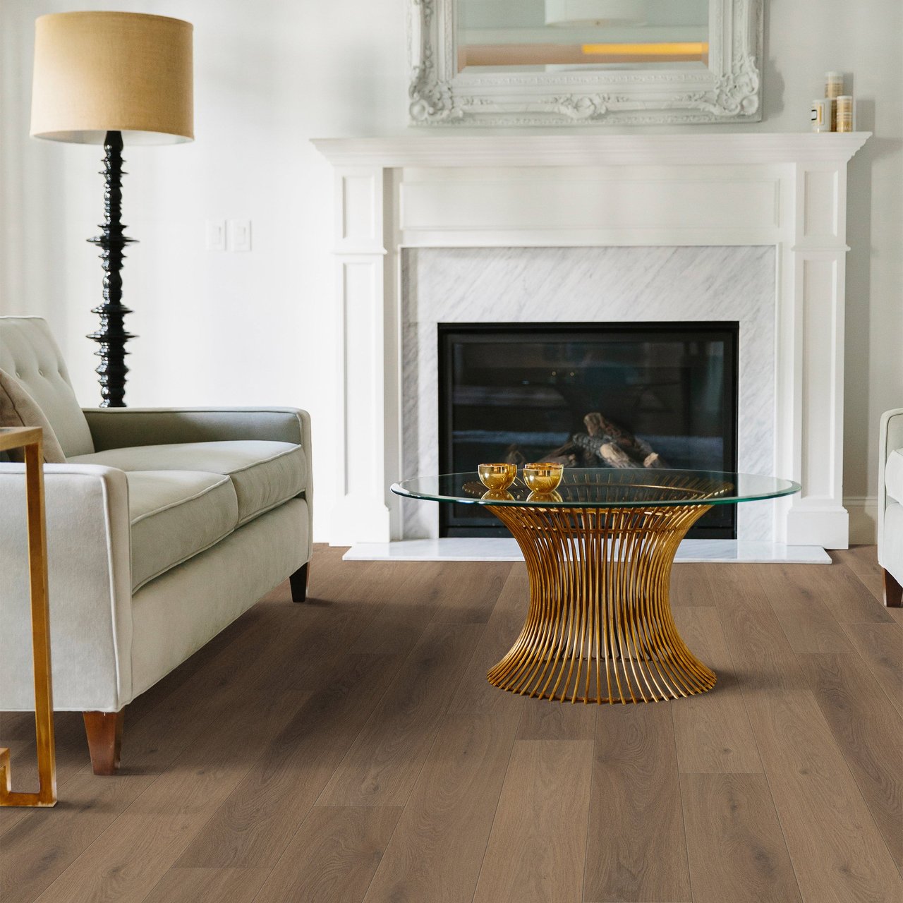 Shaw Matrix 8MM Plank Flooring - Tiburon Walnut - Image 1