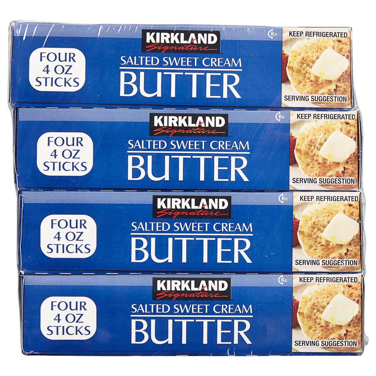 Kirkland Signature Butter Quarters, 4 Pack, 1 Pound Each - Image 1