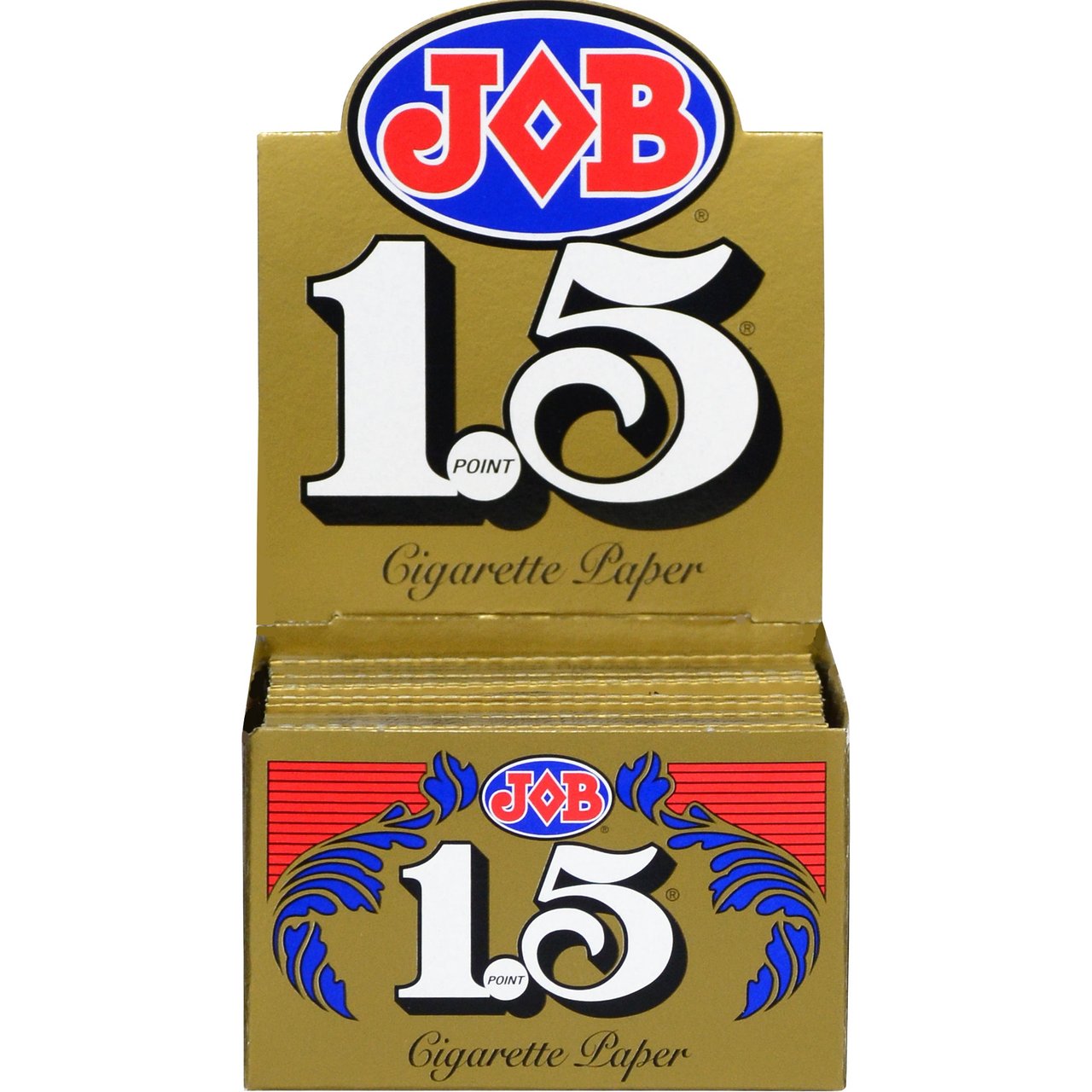 JOB Cigarette Rolling Papers 1.5" Gold 24 Booklets
