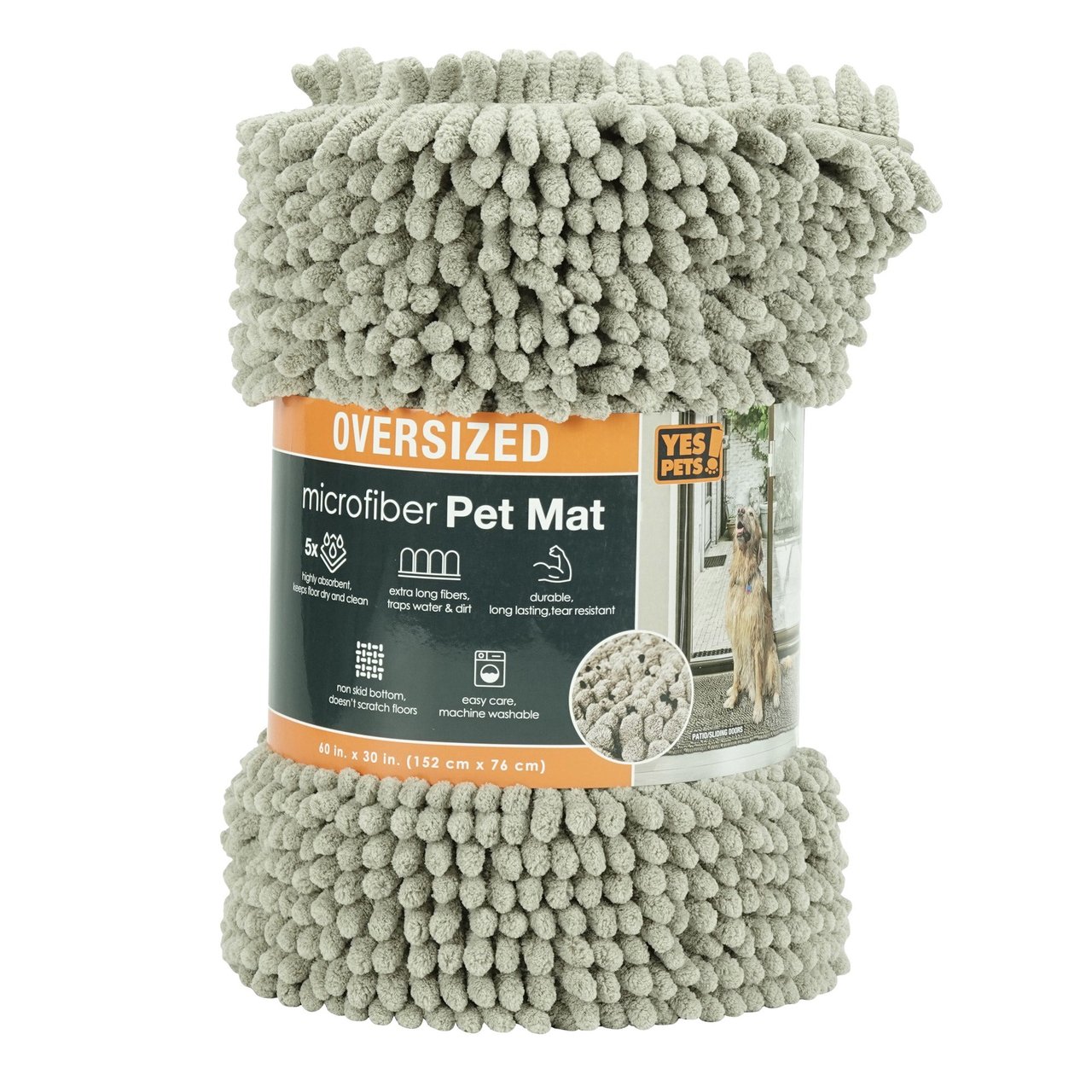 Yes Pets Microfiber Pet Mat 60" x 30" - Image 1