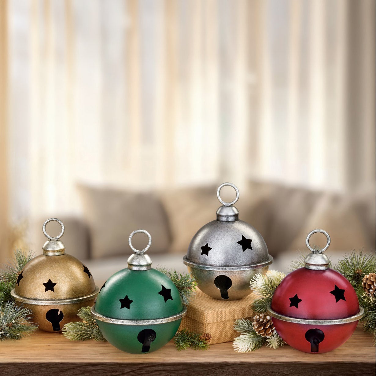 6.8" Metal Bells Set of 4 - Image 1