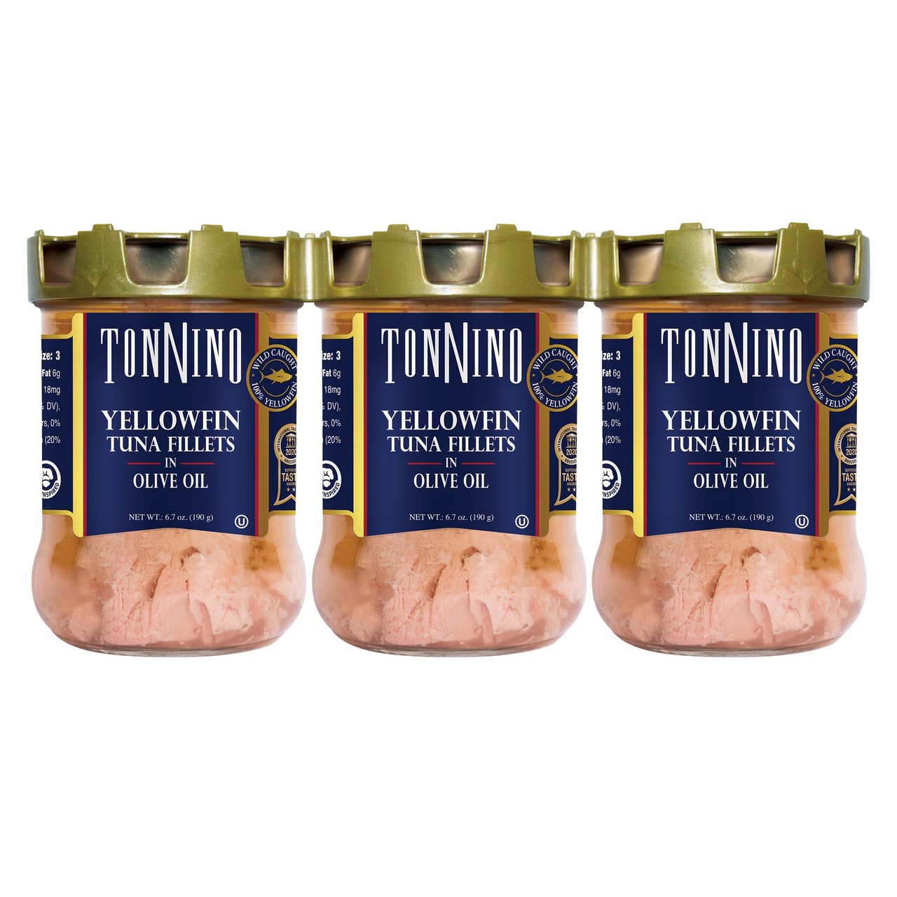 Tonnino Yellowfin Tuna 3/6.7 oz - Image 1