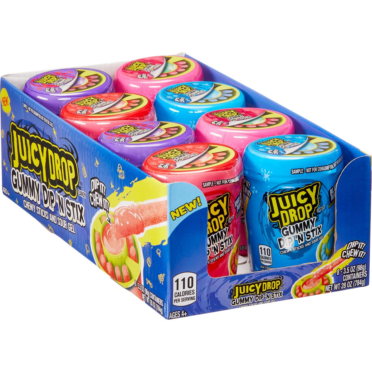Juicy Drop Dip N Stix Variety Pack, 8 CT / 3.5 oz - Image 1