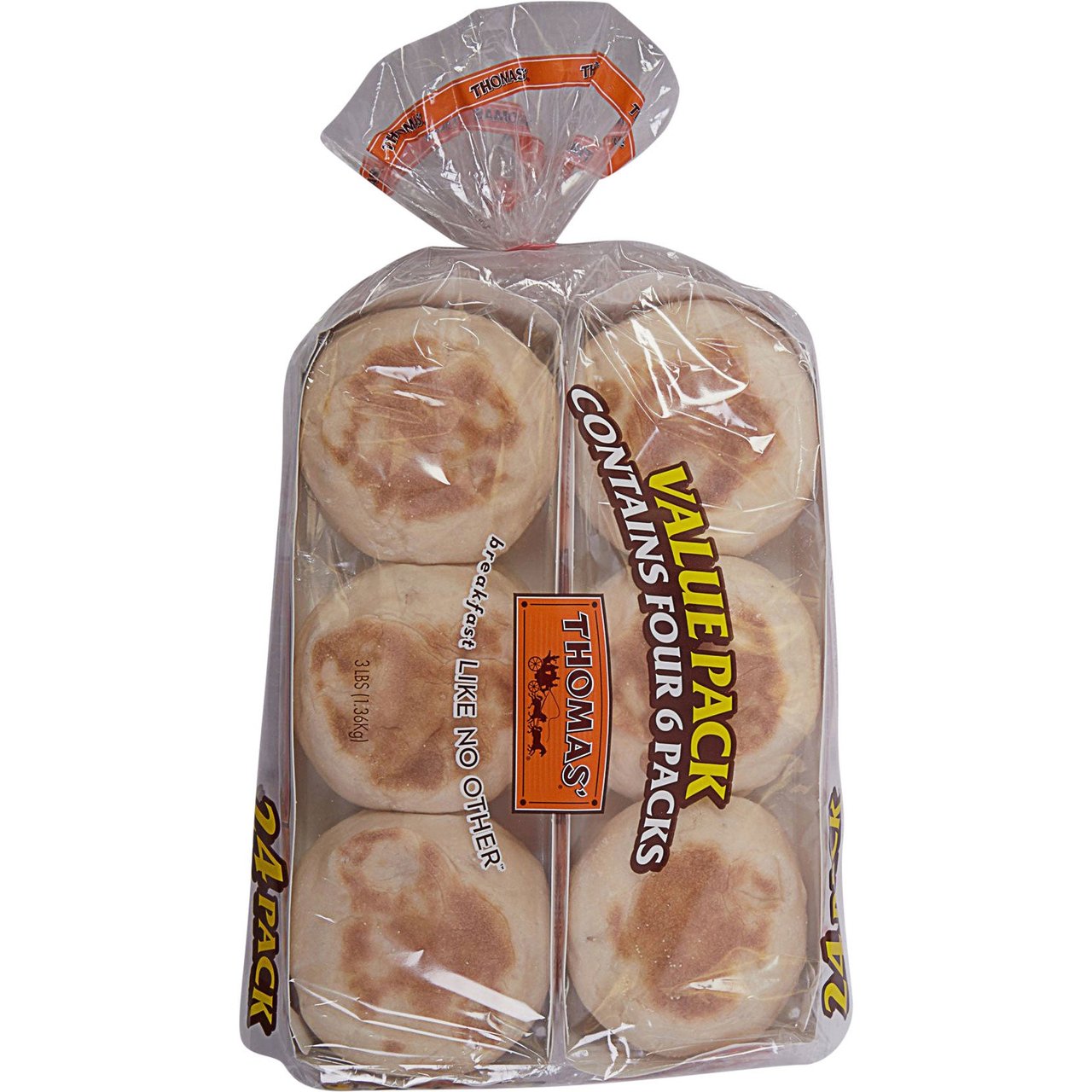 Thomas' Original English Muffins 24 Count (2 oz Each) - Image 1