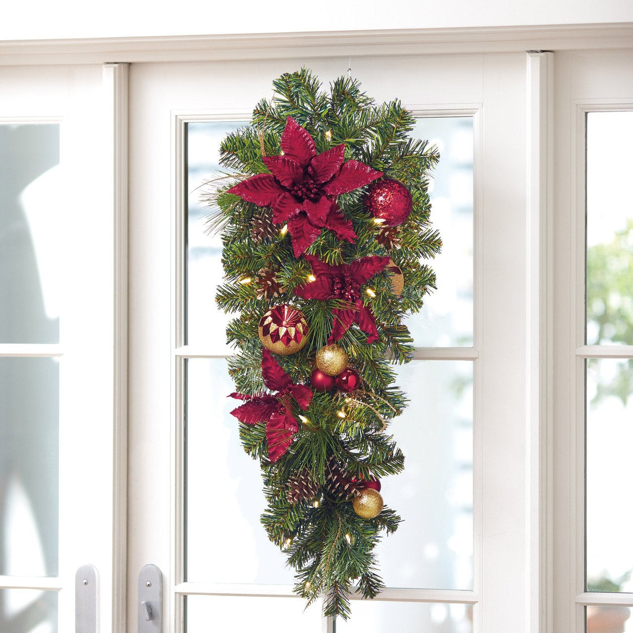 DECORATED SWAG WITH LED LIGHTS - Image 1