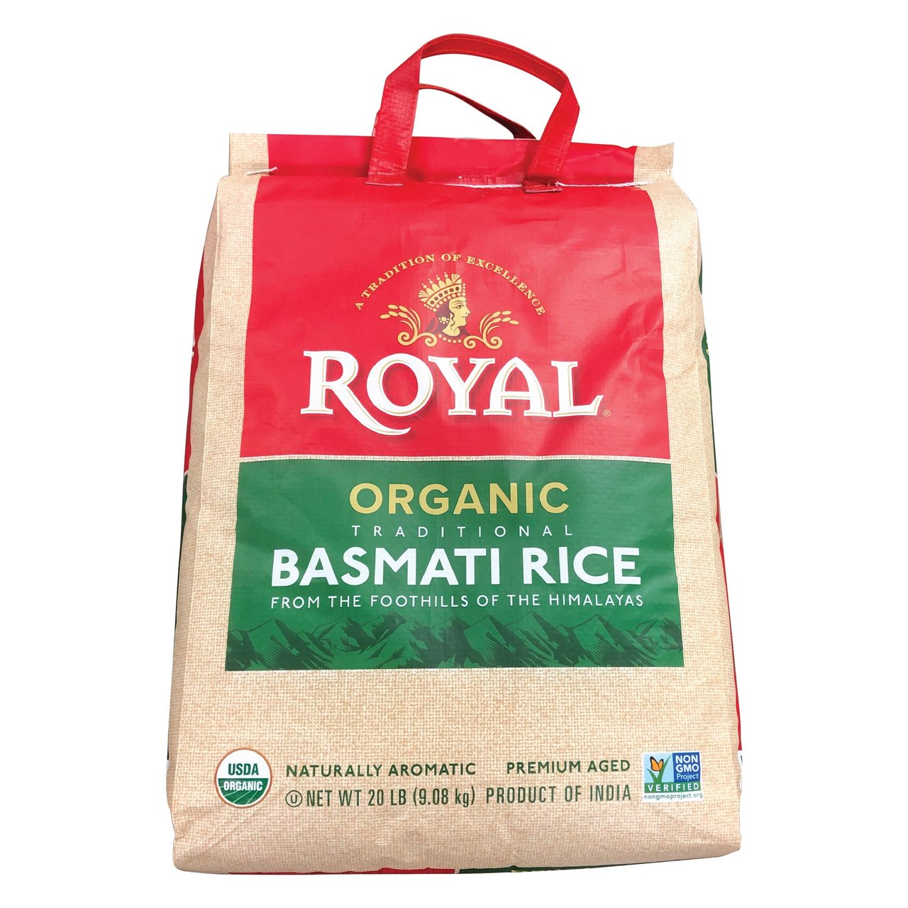 Organic Royal Traditional Basmati Rice, 20 Pounds - Image 1
