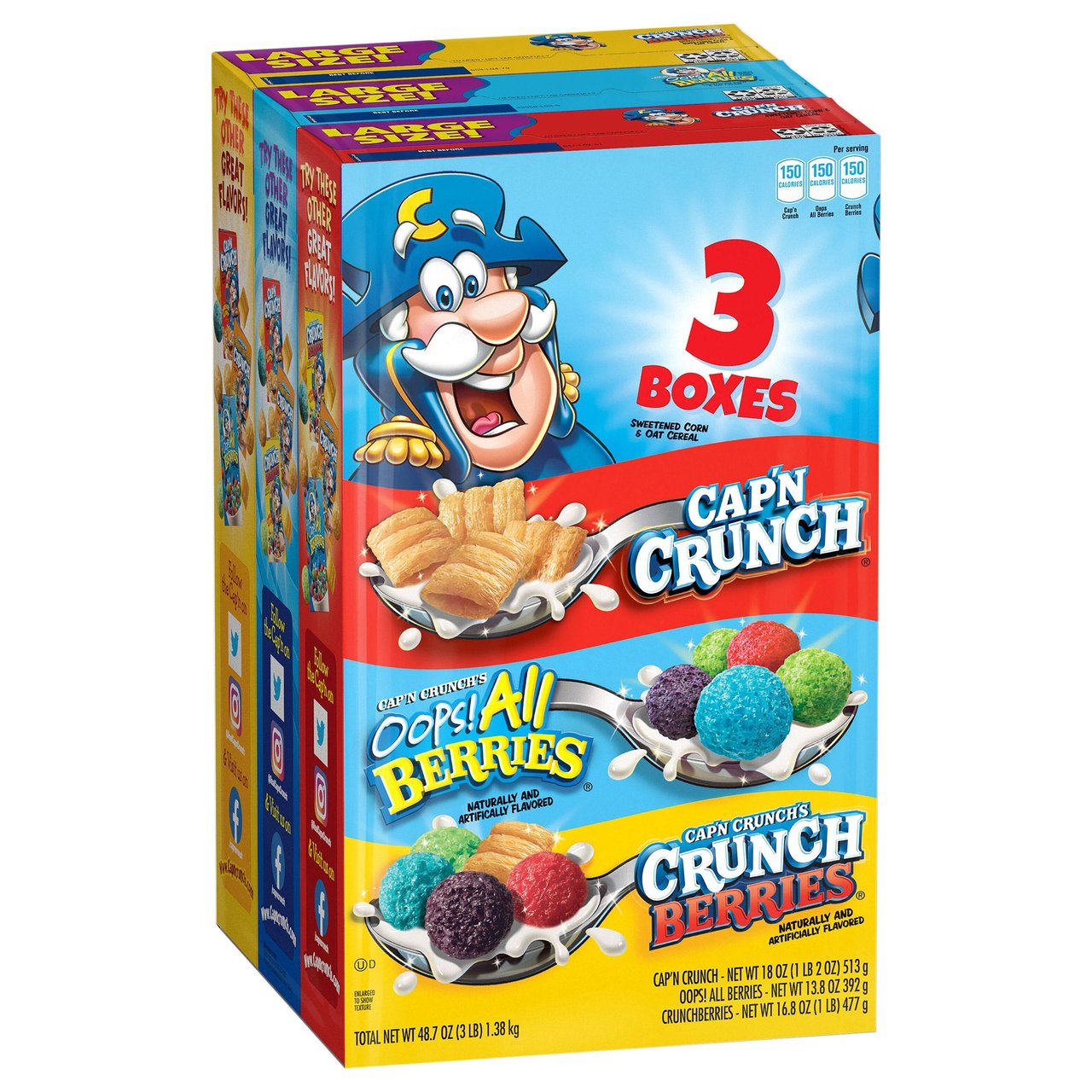 Cap'n Crunch Variety Pack 48.7 Ounces