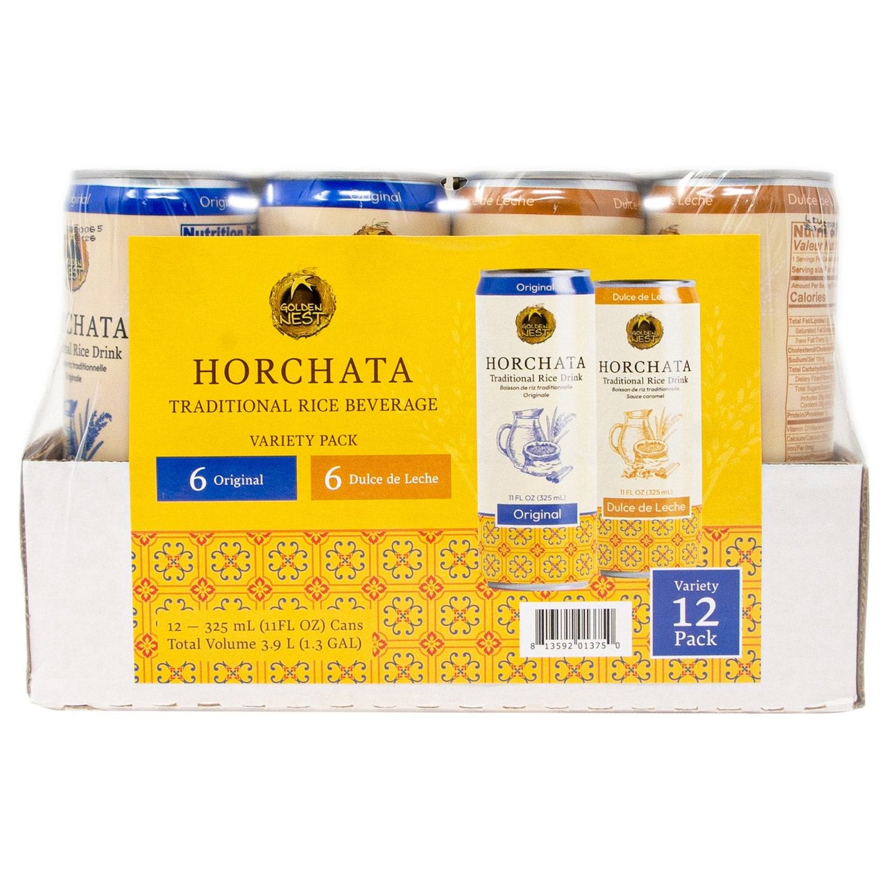 Golden Nest Horchata Variety Pack, 12 Pack, 11 Ounces Each - Image 1