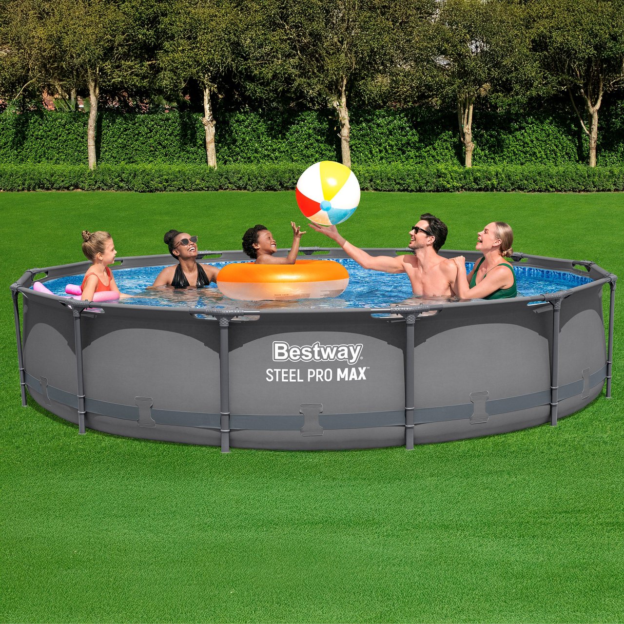 BESTWAY STEEL PRO MAX 13' X 30" ROUND POOL SET - Image 1