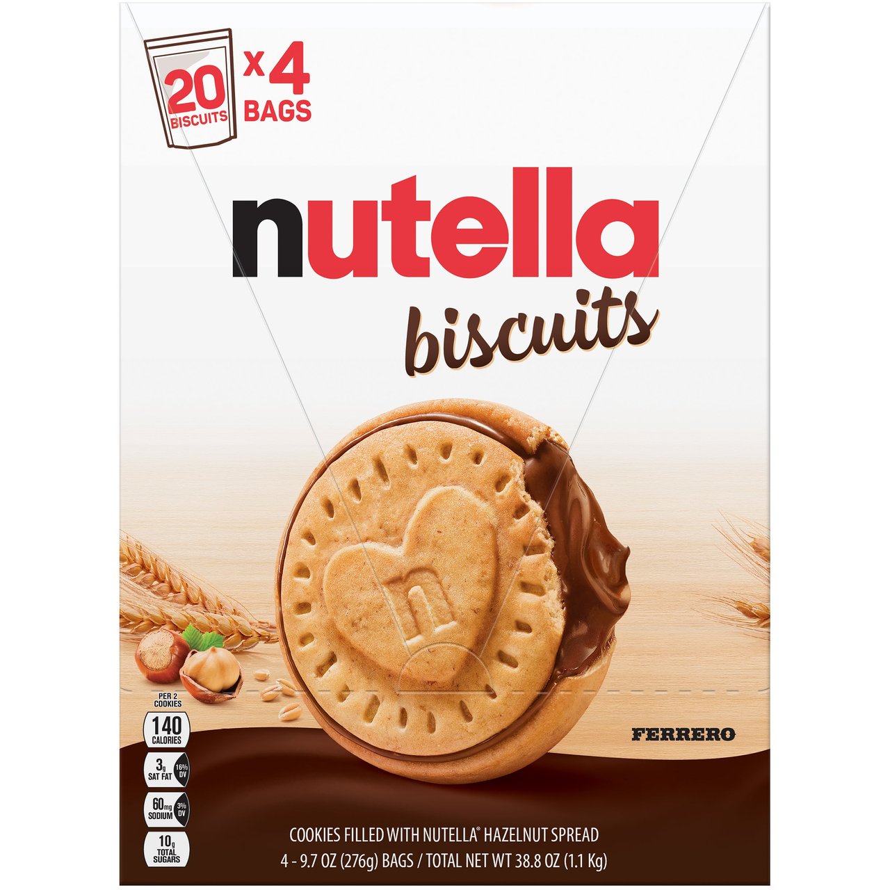 Nutella Biscuits 38.8 Ounce Box - Image 1
