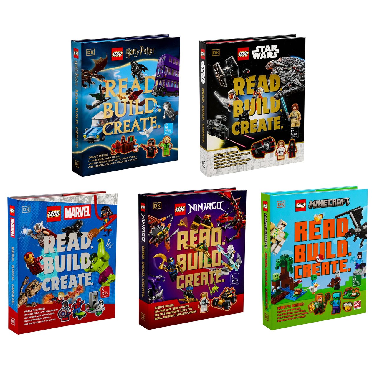 LEGO Read, Build, Create Assorted Activity Books (#2066187) - $17.99
