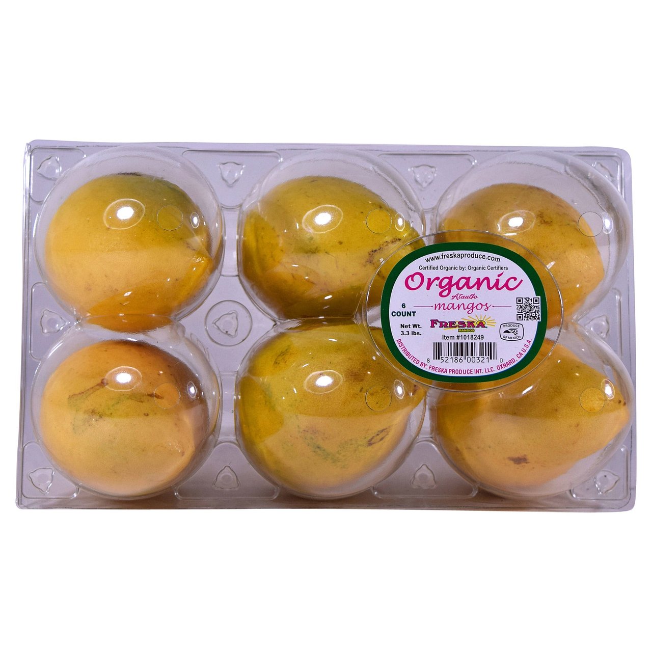 Organic Ataulfo Mangos, 6 Count
