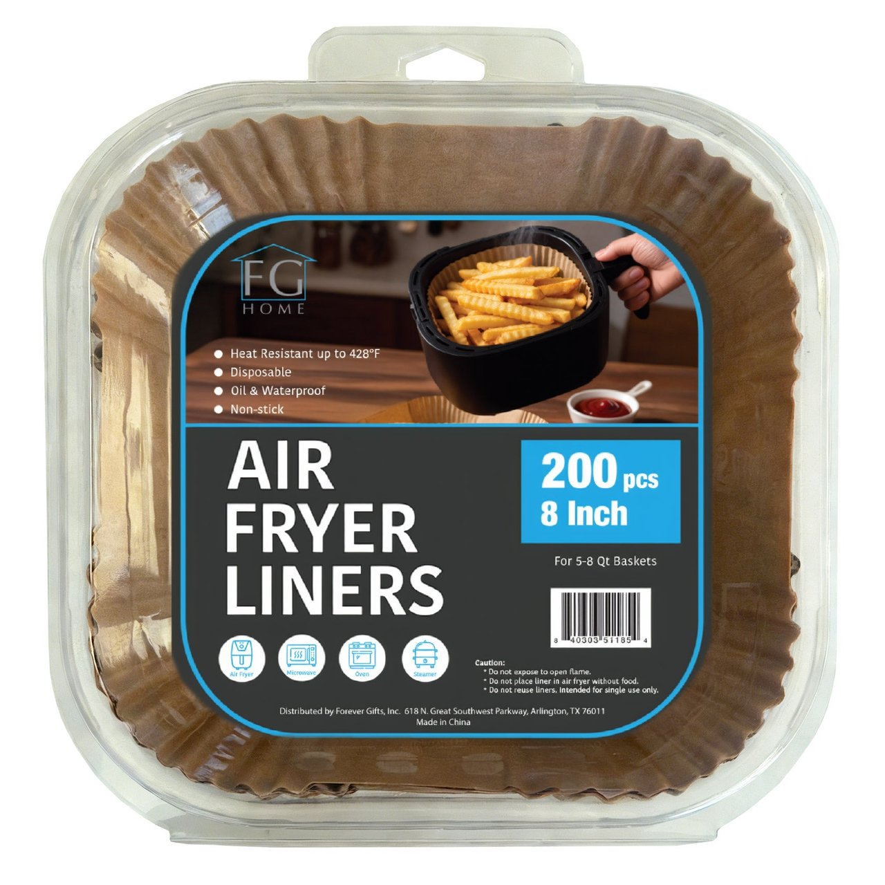 FG Home Air Fryer Liners, 200 Count - Image 1