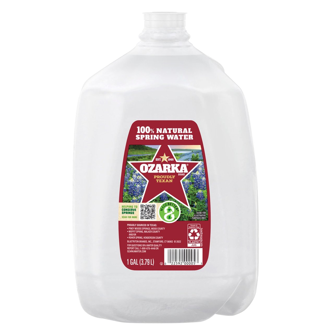 Ozarka Spring Water, 1 Gallon, 6-Count