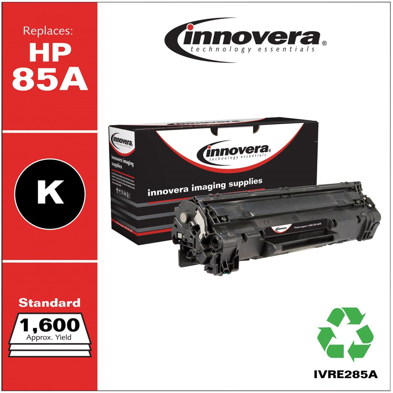 Innovera Black Toner Cartridge IVRE285A - Image 1