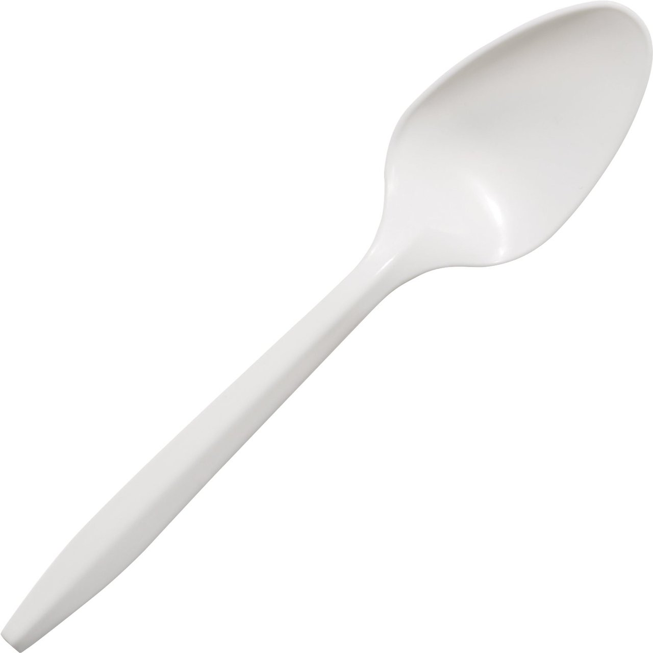 Vital International Solutions Medium Weight Plastic Spoon, White, 1000 Count - Image 1
