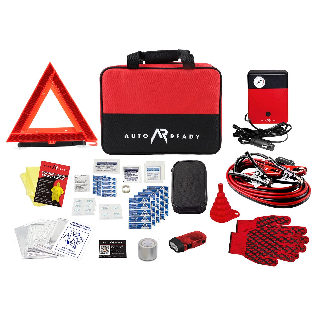 AutoReady Auto Safety Kit, 68 Pieces - Image 1