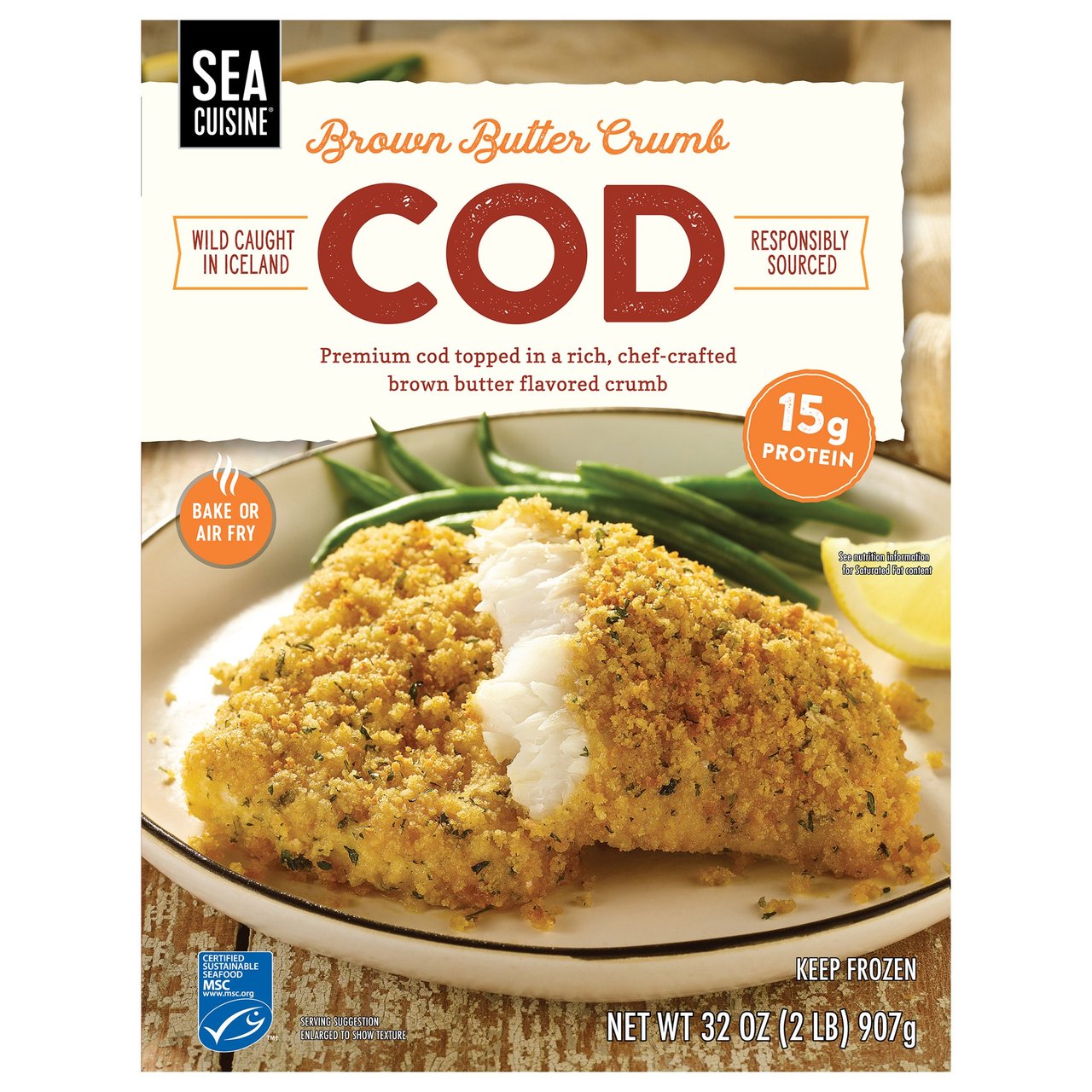 Sea Cuisine Brown Butter Crumb Cod 2 Pounds - Image 1