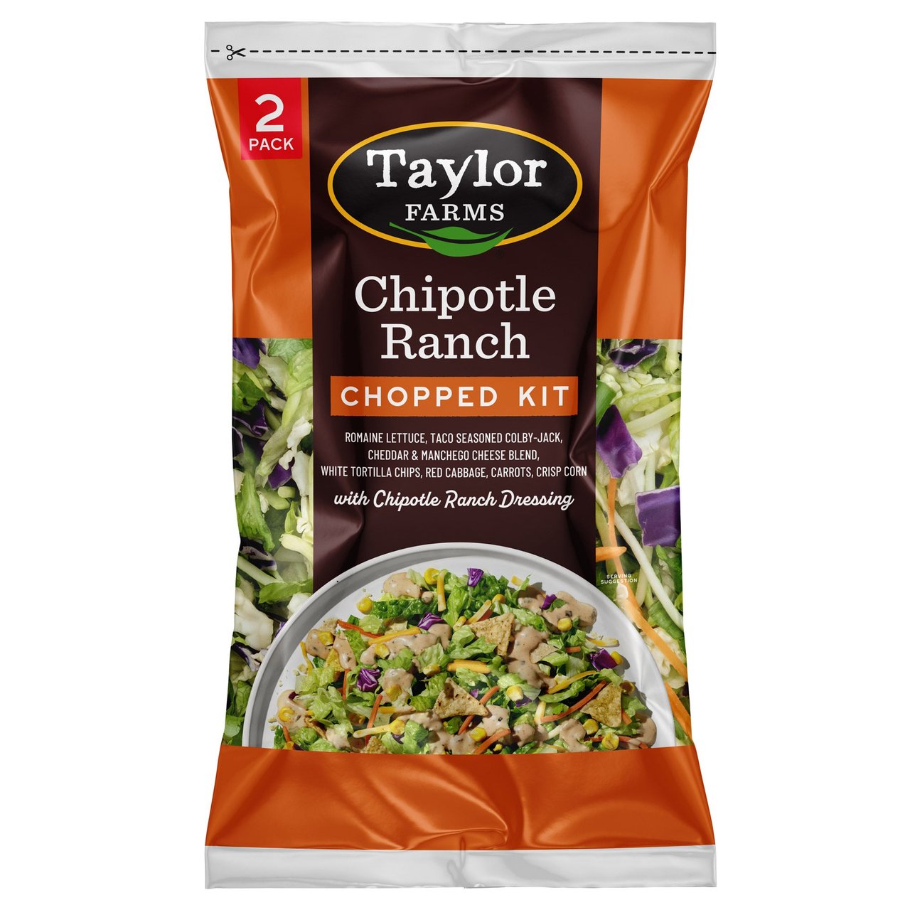 Chipotle Ranch Chop Salad Kit 2pk - 11.75 oz - Image 1