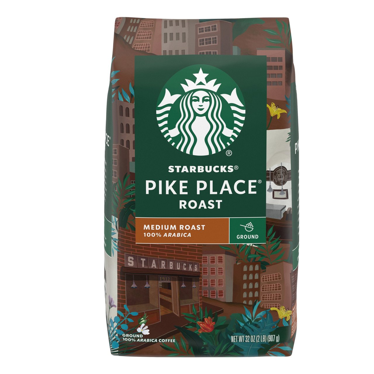 Starbucks Pike Place Medium Roast 2 Pounds - Image 1