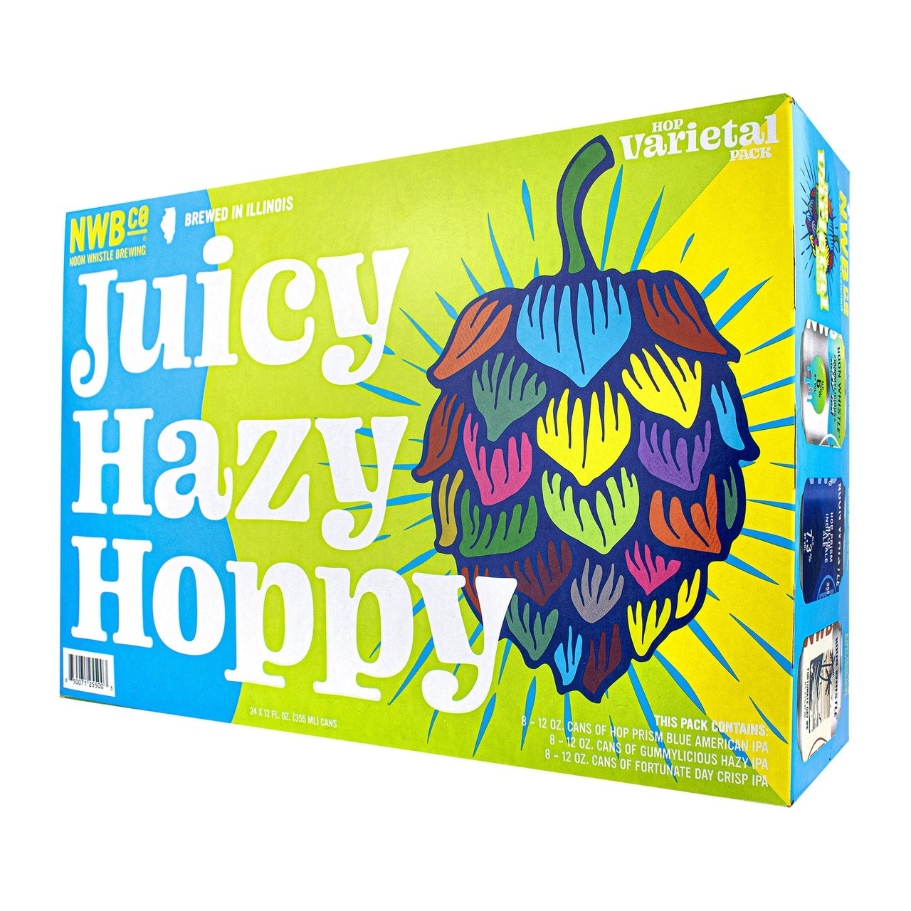 Noon Whistle Juicy Hazy Hoppy Variety Pack, 24 x 12 oz Cans - Image 1
