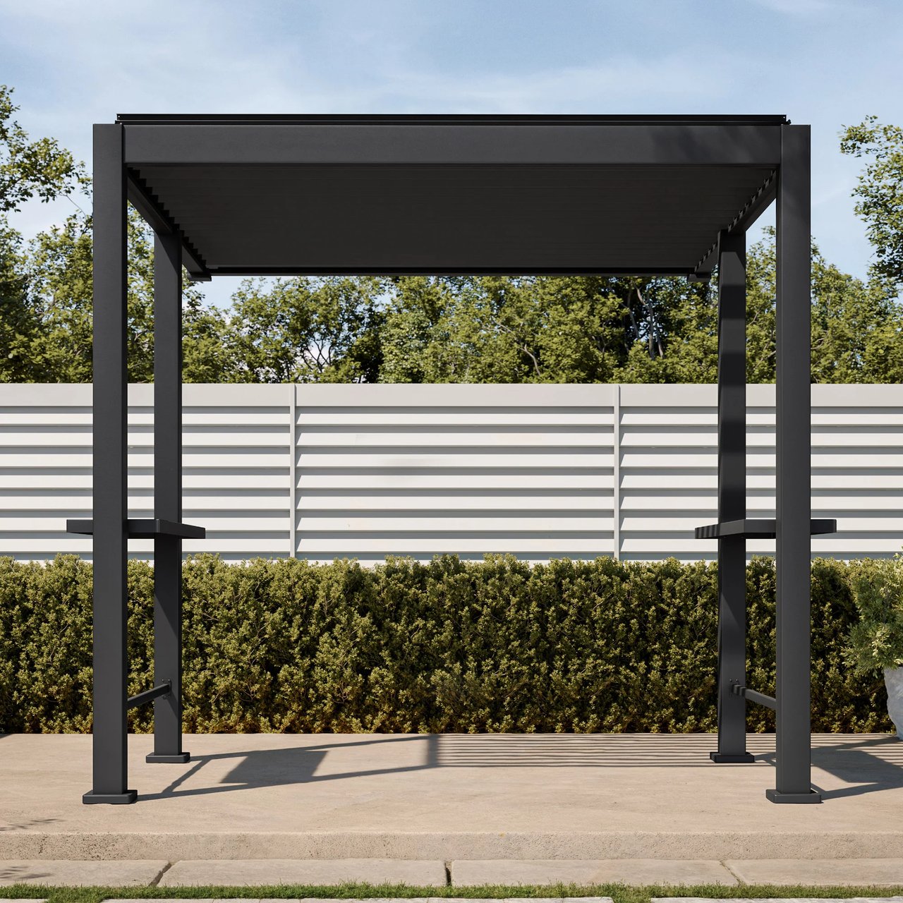 MIRADOR 8.8' X 8.2' ALUMINUM BBQ PERGOLA - Image 1