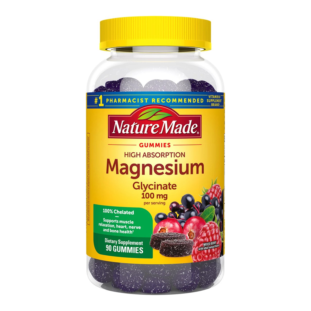 Nature Made Magnesium Glycinate 100mg Gummies 90 CT - Image 1