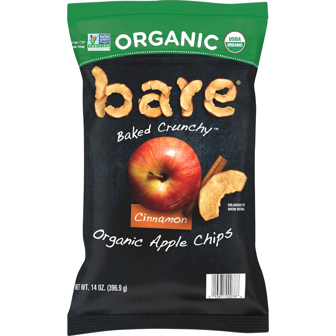 Bare Fruit Organic Apple Chips with Cinnamon, 14 oz