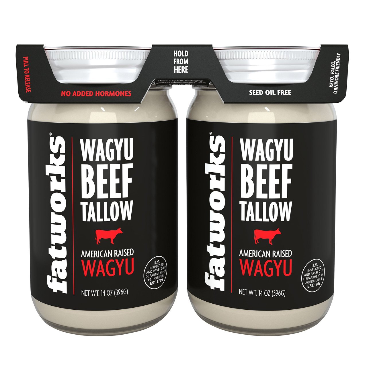 Fatworks Wagyu Beef Tallow 2/14 oz - Image 1