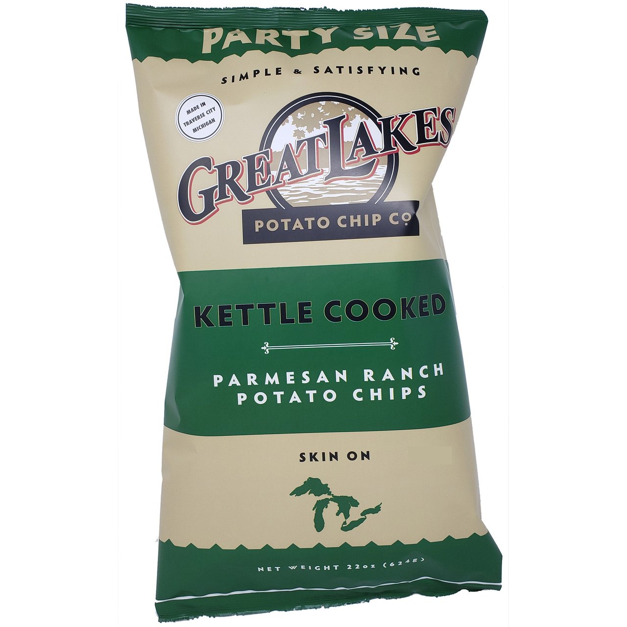 Great Lakes Parmesan Ranch Chips 22 Ounce Bag - Image 1