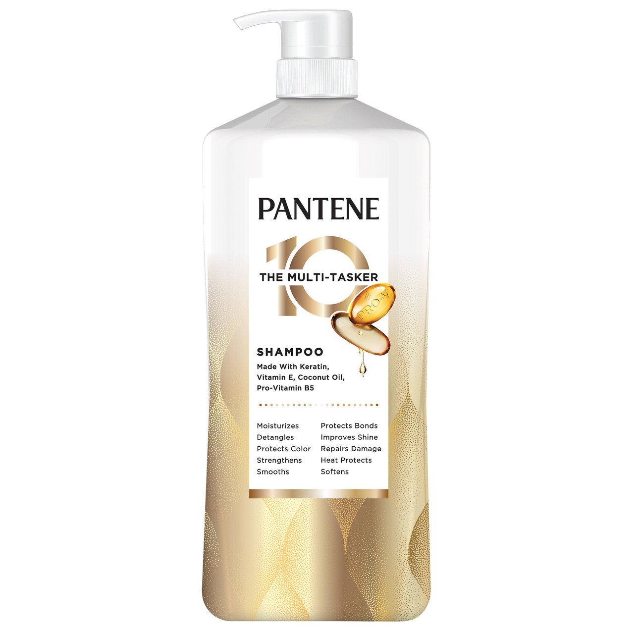 Pantene 10-in-1 Multi-Tasker Shampoo 38.2 fl oz - Image 1