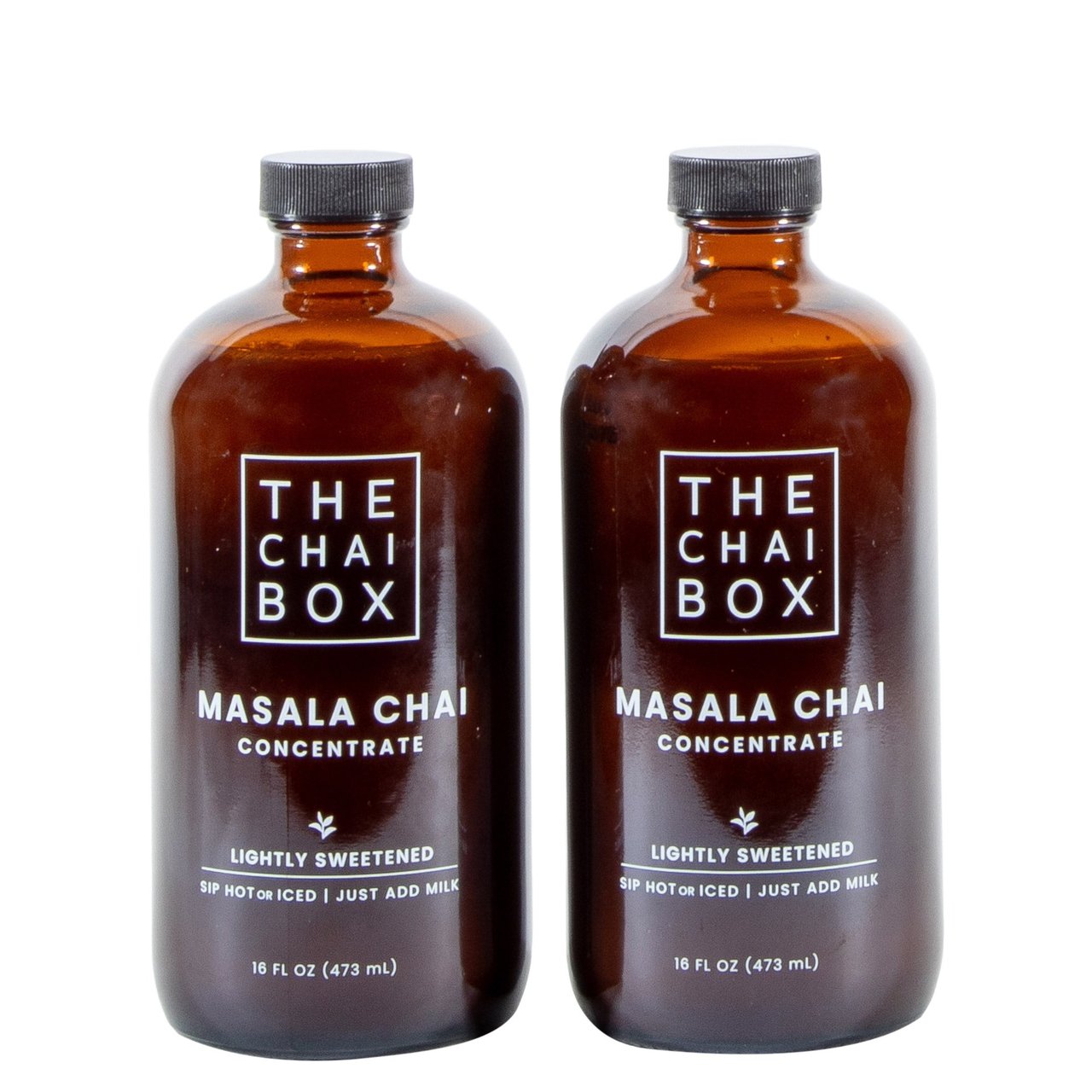 The Chai Box Sweetened Masala Chai Concentrate, 2-Pack 16oz - Image 1