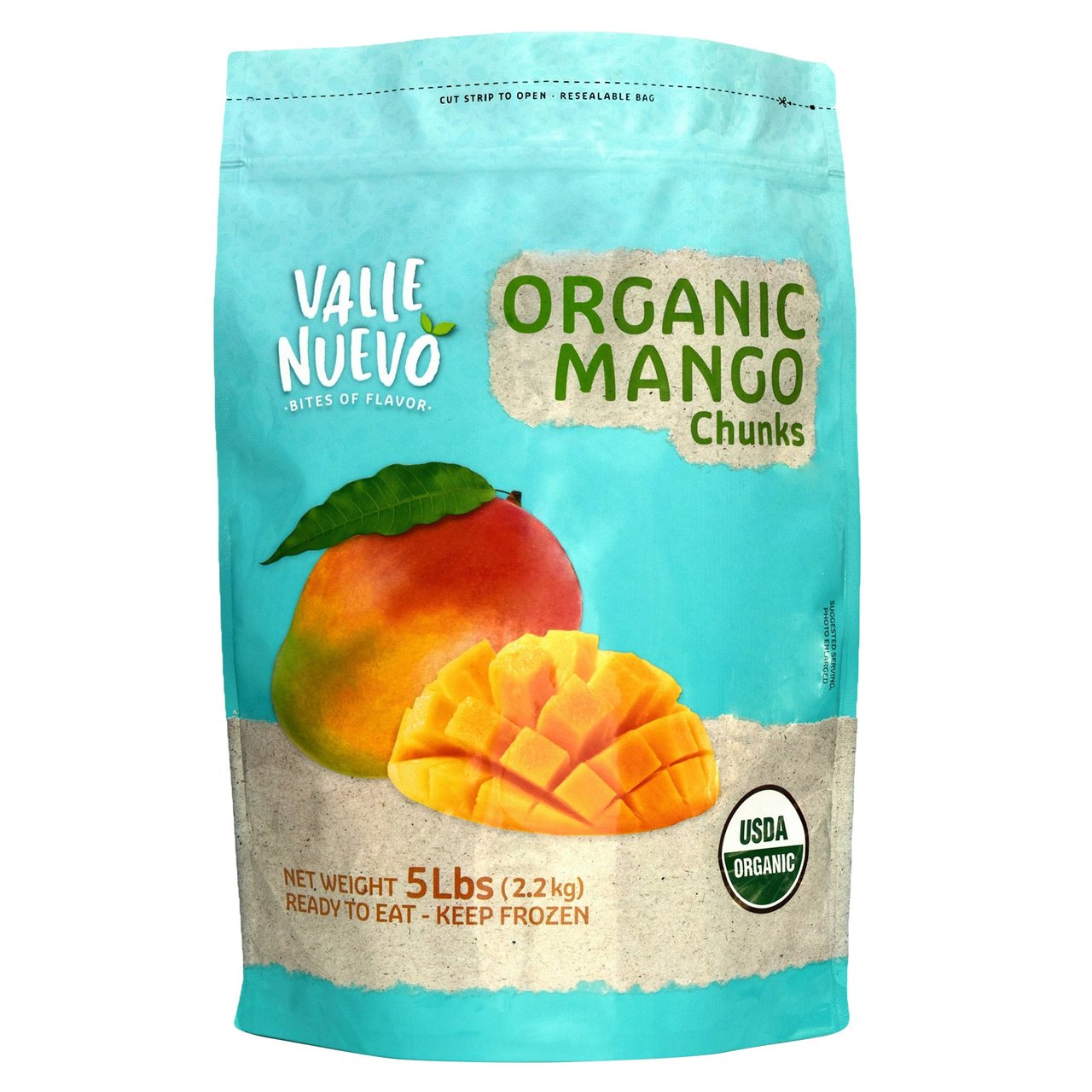 Valle Nuevo Organic Mango Chunks 5 Pound Bag - Image 1