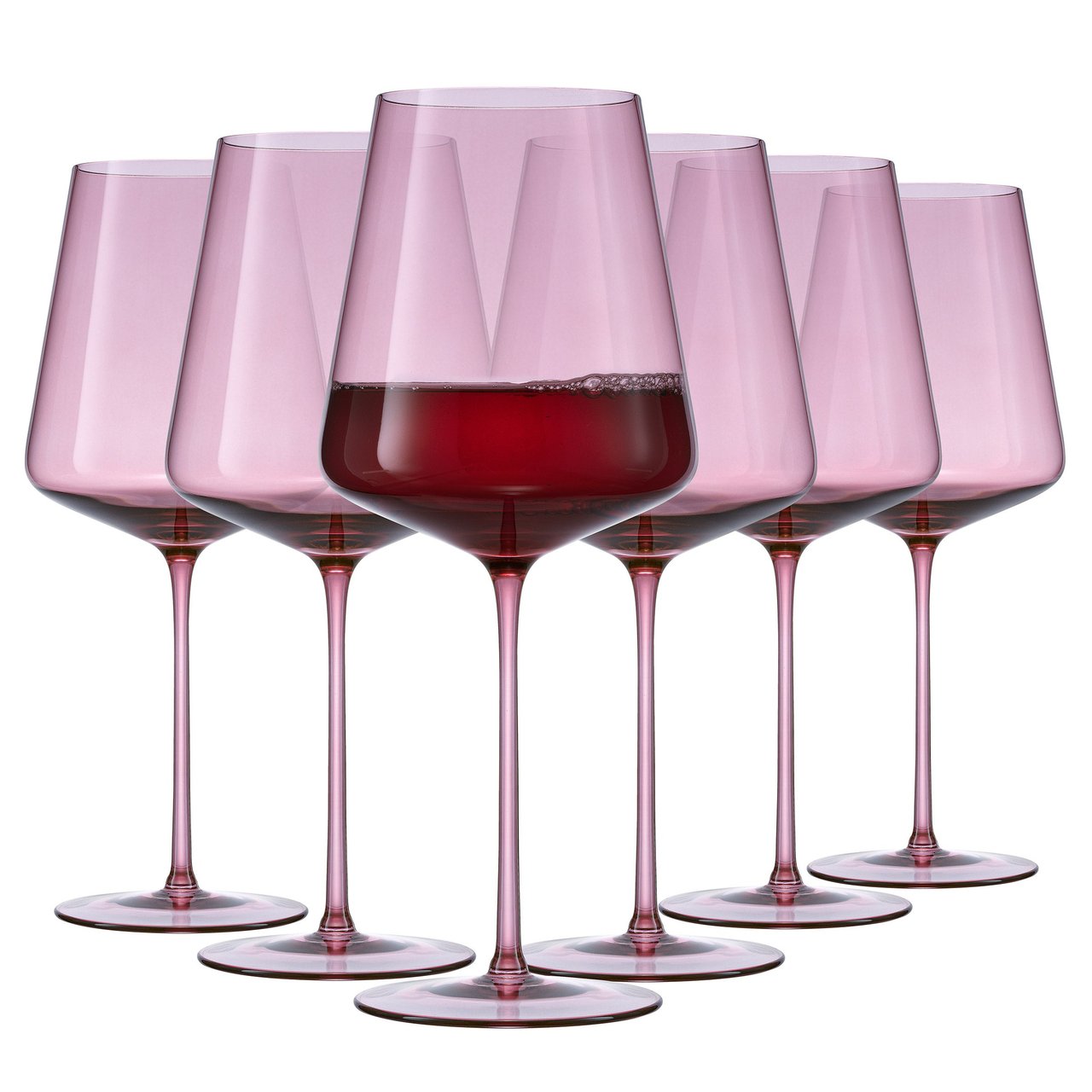 JoyJolt Sidney 19oz Red Wine Glasses, Set of 4