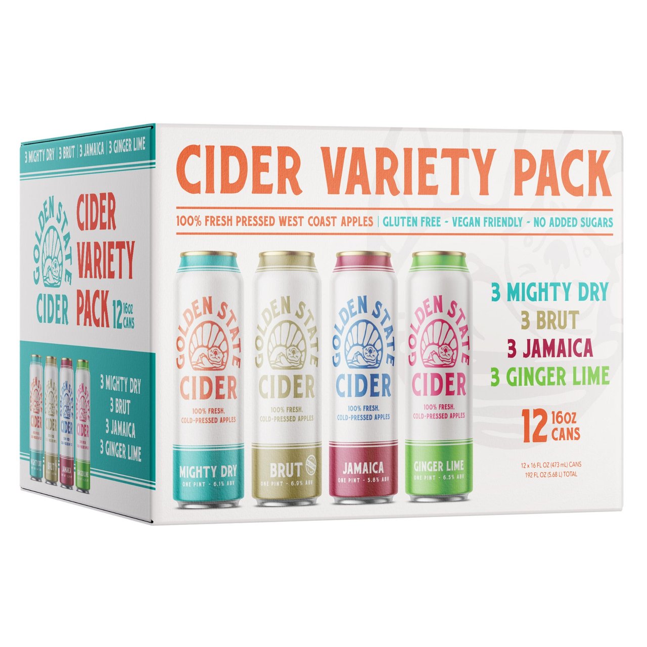 Golden State Cider Hard Cider Variety Pack, Healdsburg, CA — 12 × 16 oz