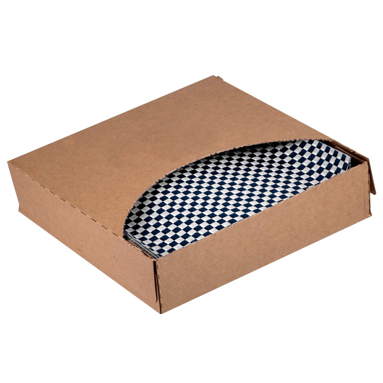 12" x 12" Deli Wrap Black Checkered 1000 CT - Image 1