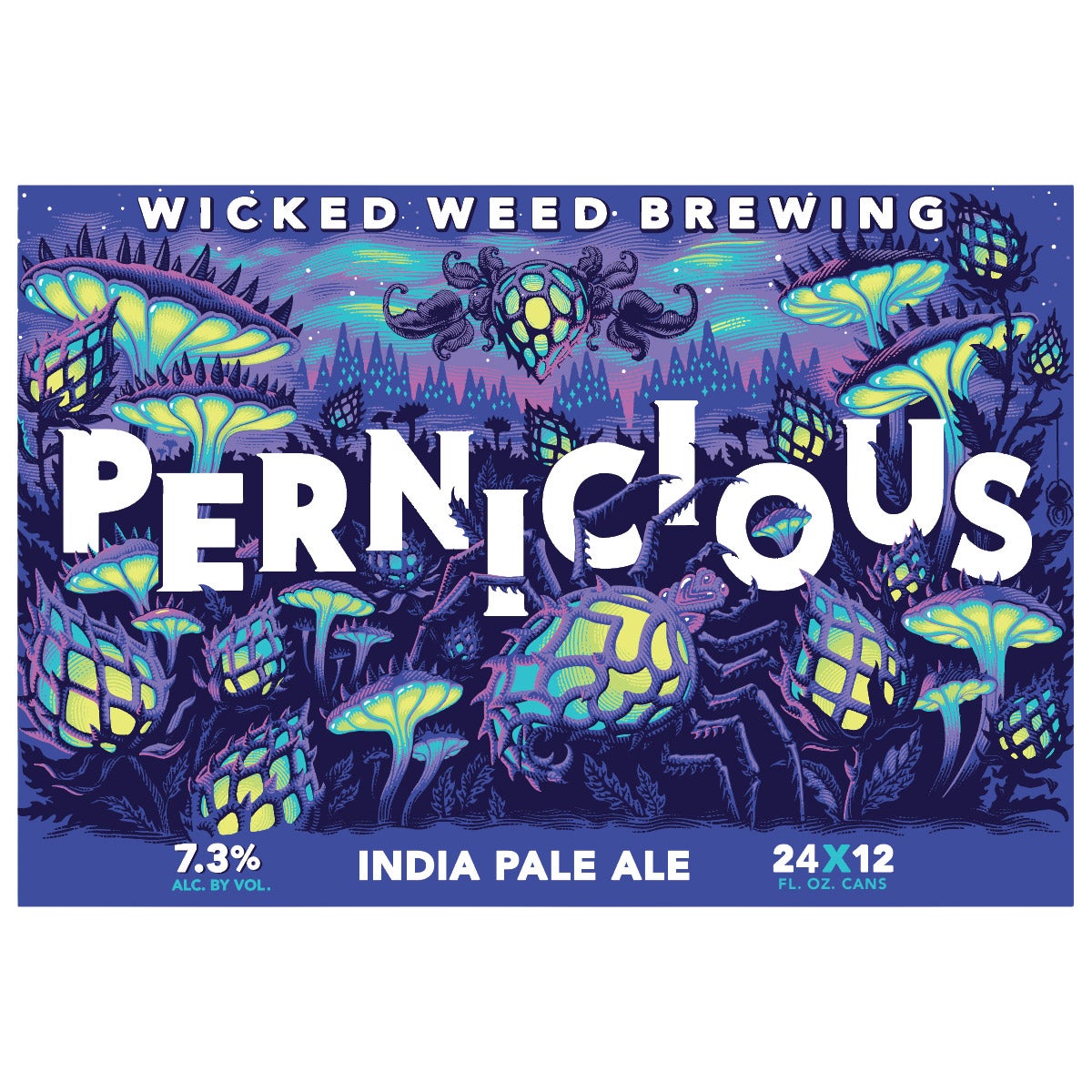 Wicked Weed Pernicious IPA 24-Pack, 12 oz Cans