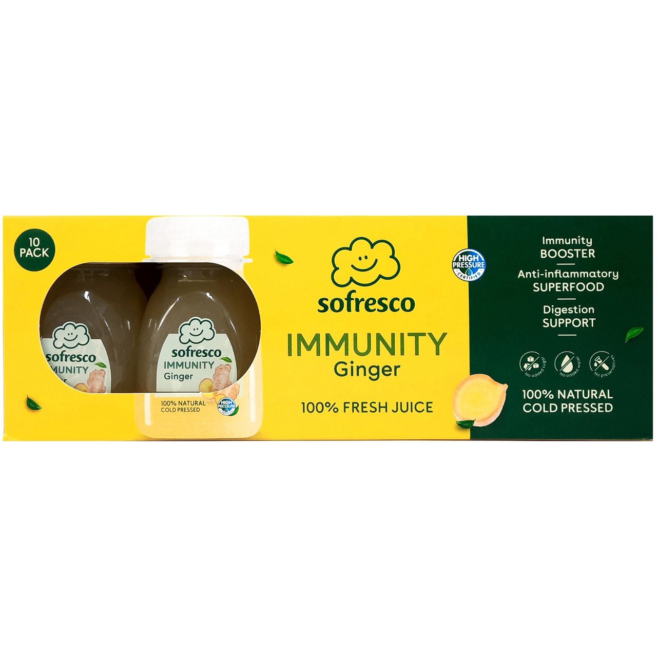 SOFRESCO IMMUNITY GINGER SHOTS 10/3.7 OZ