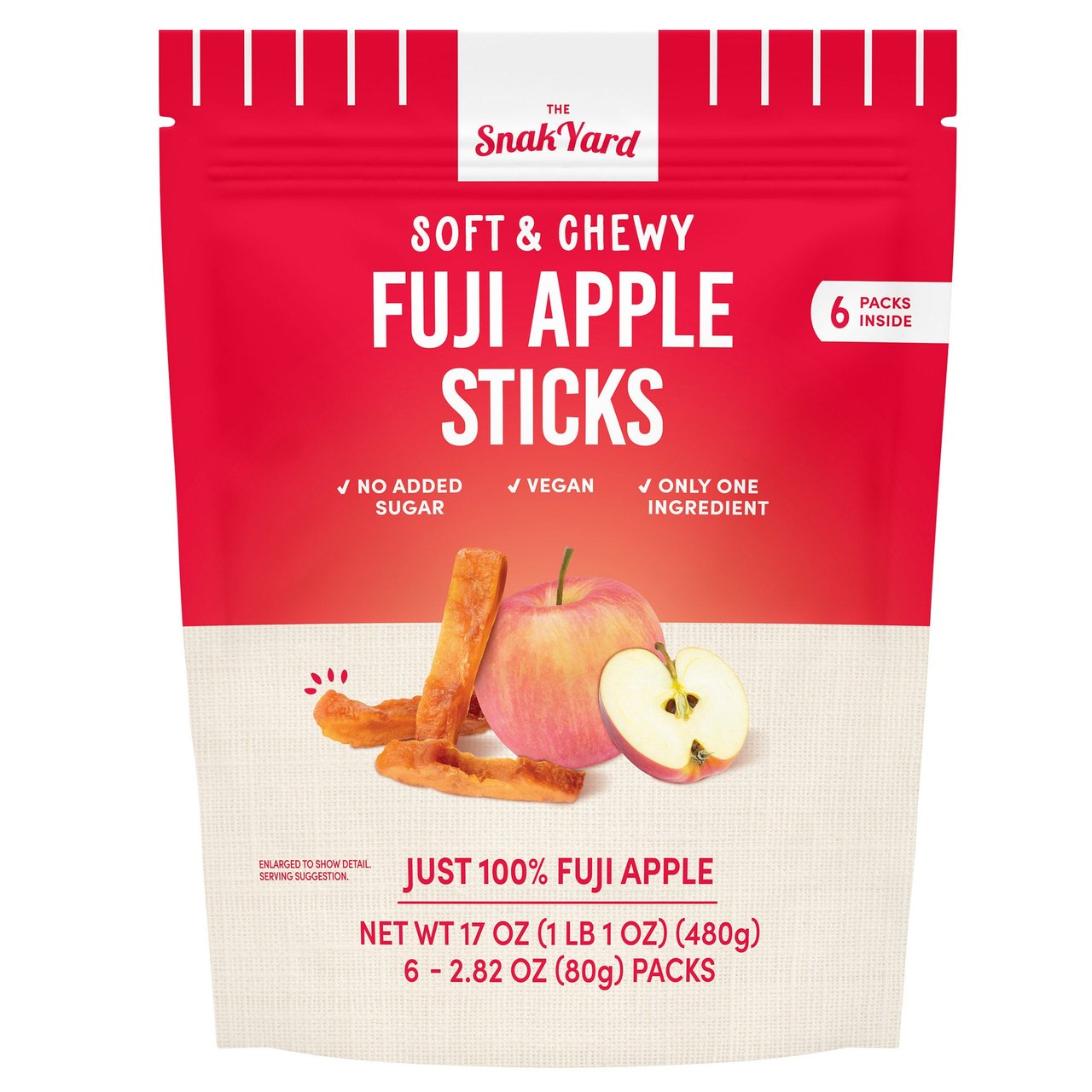 The SnakYard Fuji Apple Sticks 6/2.8 oz - Image 1