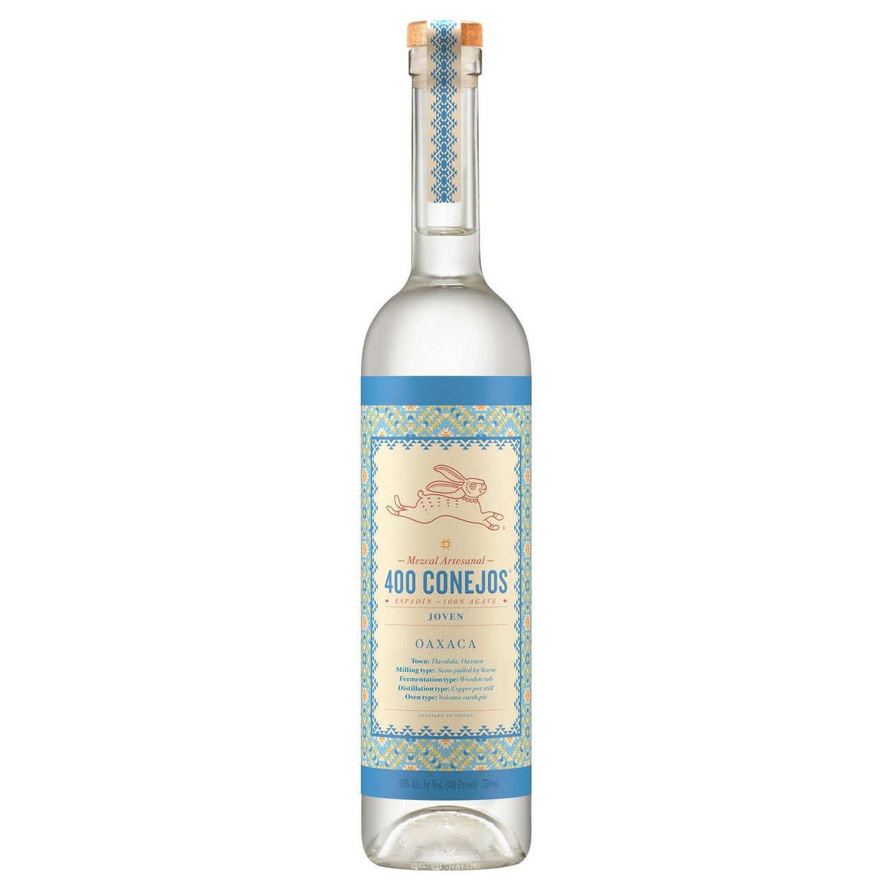 400 Conejos Joven Mezcal Mexico 750 ML - Image 1