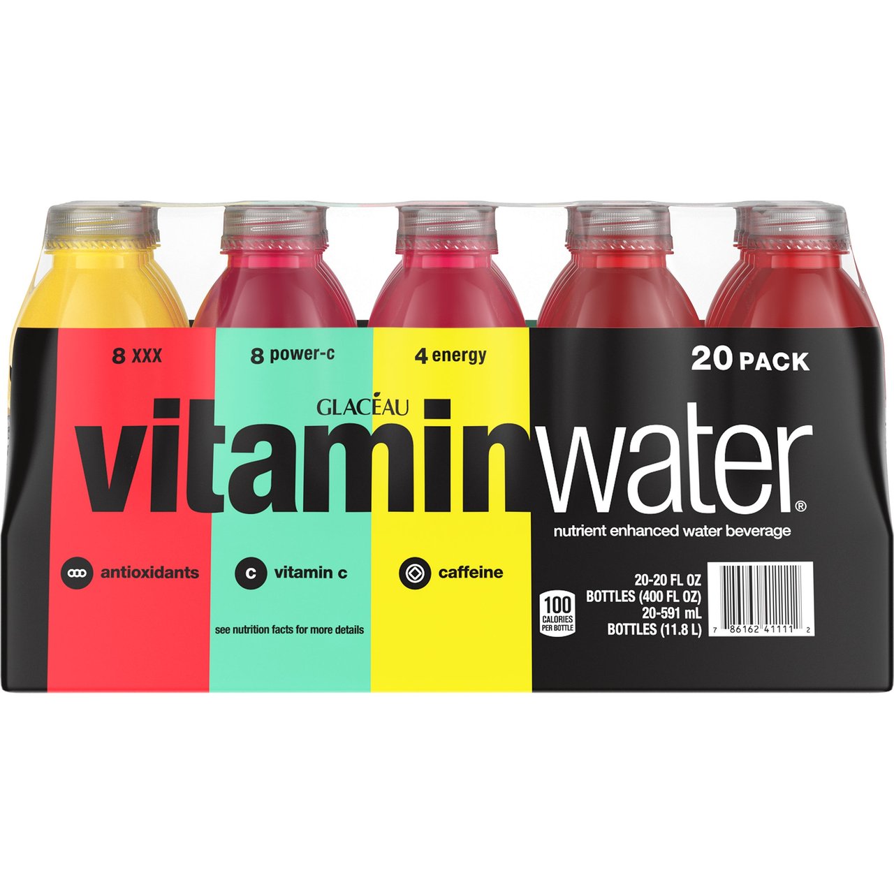 Glaceau Vitaminwater Original Variety Pack, 20 fl oz, 20 Count