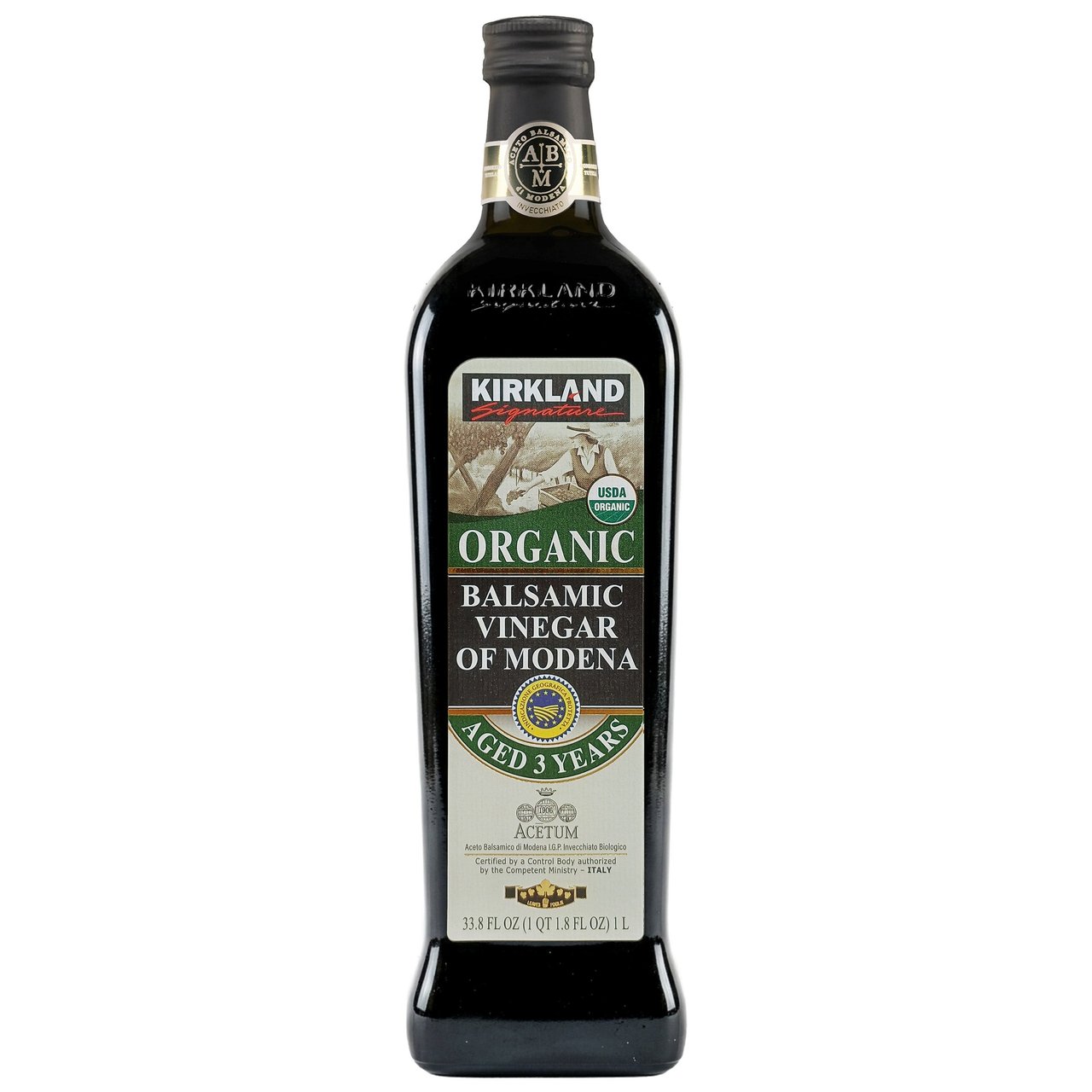 KIRKLAND SIGNATURE ORGANIC BALSAMIC VINEGAR 1 LITER - Image 1