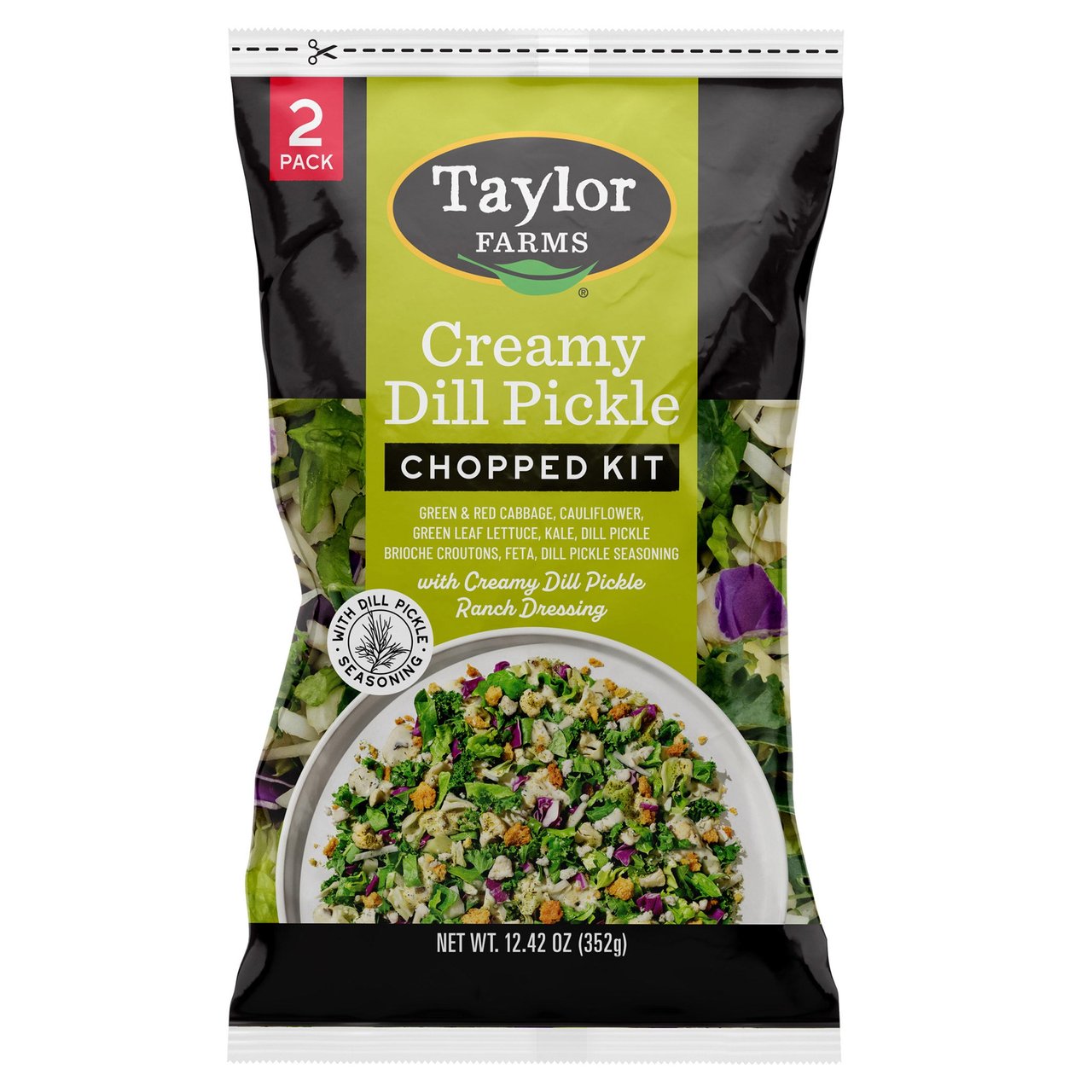 Creamy Dill Pickle Chopped Salad Kit, 2-Count - 12.42 oz - Image 1