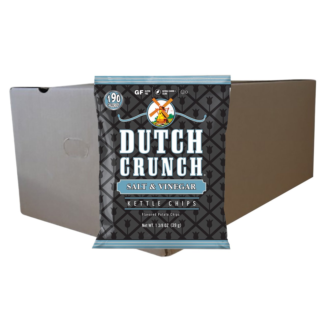 Dutch Crunch Salt and Vinegar Kettle Chips, 20 ct / 1.375 oz - Image 1
