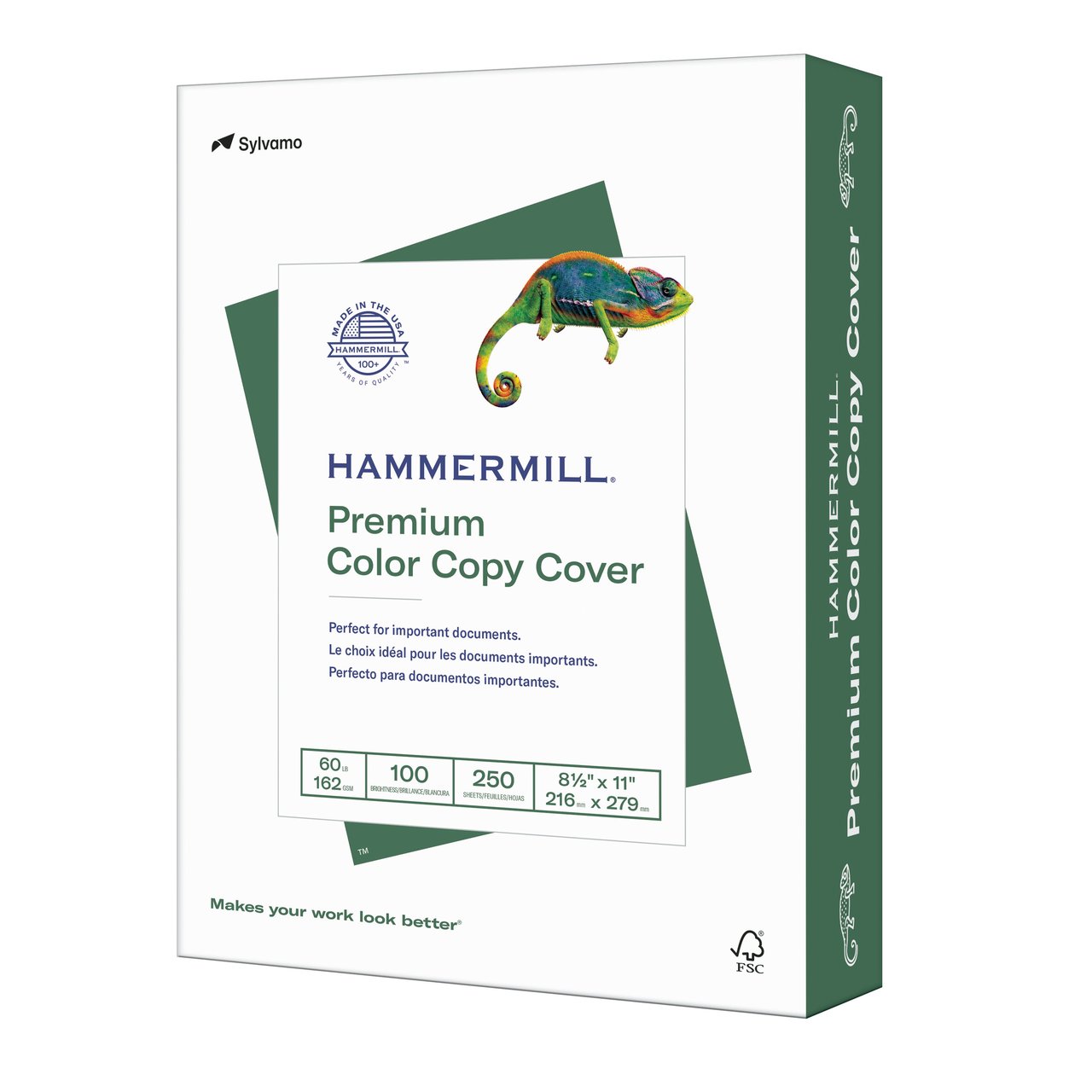 Hammermill Color Copy Cover Stock, 8.5" x 11", 60 lb, 96 Brightness, 250 Sheets - Image 1