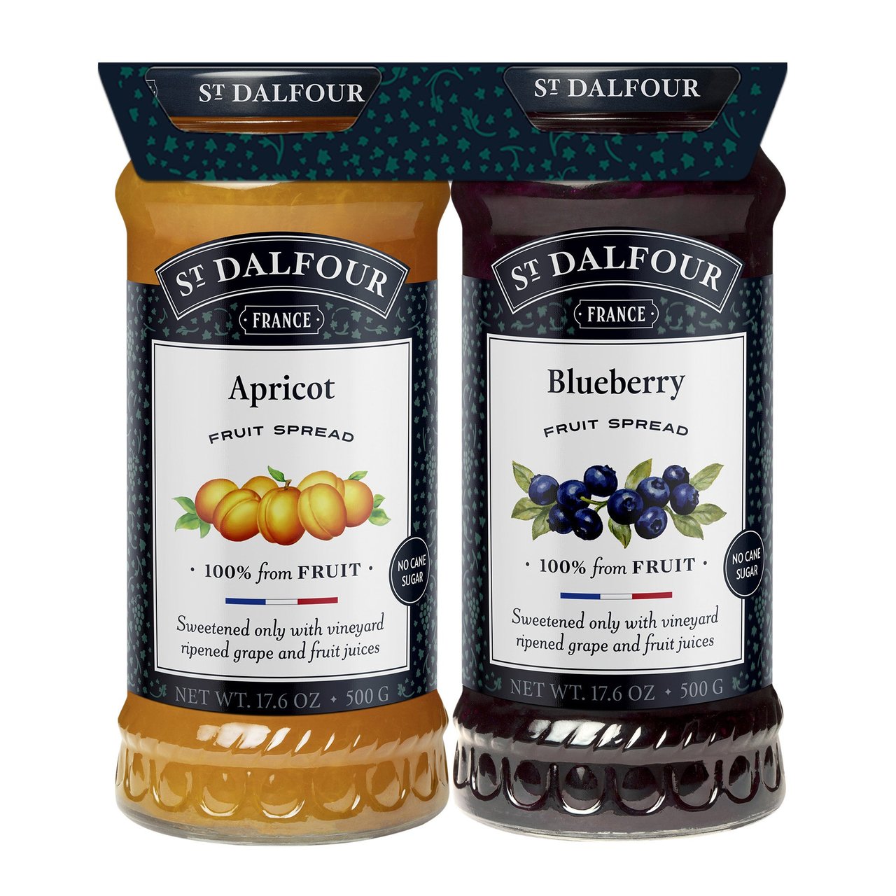 St. Dalfour Fruit Spread Variety, 2/17.6 oz - Image 1