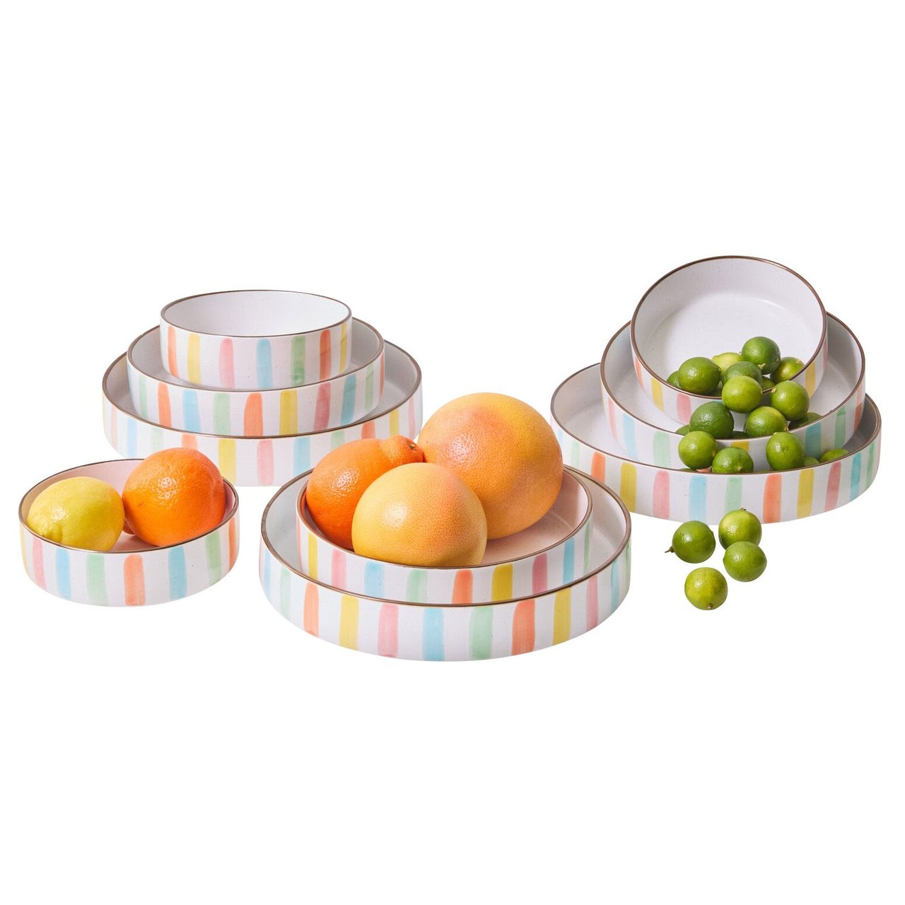 Darbie Angell Happy Spring Summer 9-Piece Stoneware Bowl Set - Image 1