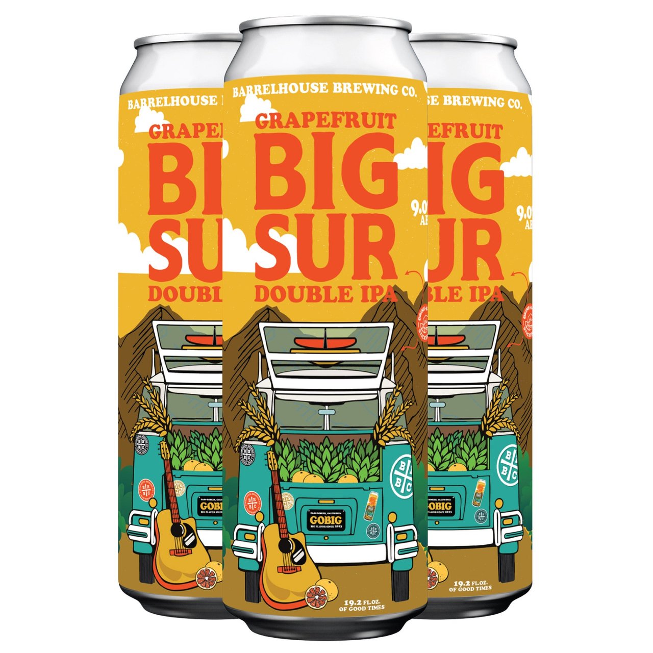 BARRELHOUSE BREWING CO BIG SUR WC DIPA PASO ROBLES 4/19.2OZ - Image 1